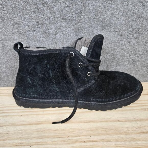 Ugg Mens Black Suede Chukka Boots Size 9 - Picture 10 of 11